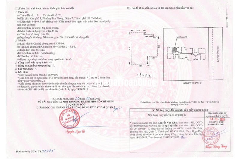 CĂN HỘ SKY GARDEN 3 – PHÚ MỸ HƯNG – 2PN2WC – CHỈ 4.3TỶ. LH:0775532337
