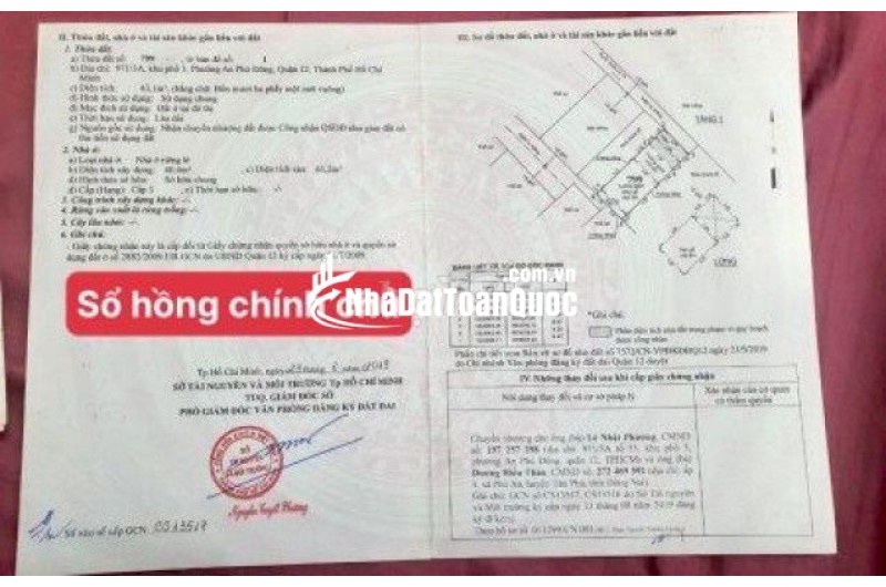 Nhà bán SHR chính chủ hẻm 971/3A An Phú Đông Q12, sát Gò Vấp