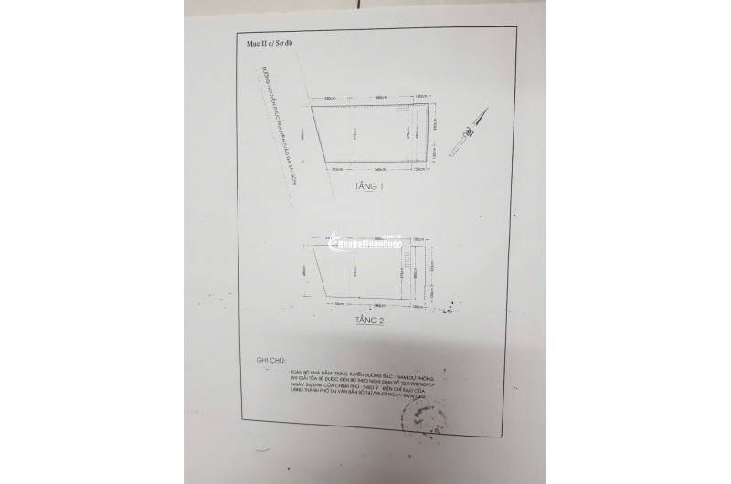 Bán nhà Mặt tiền đường Nguyễn Phúc Nguyên Q3 1 trệt 1 gác suốt