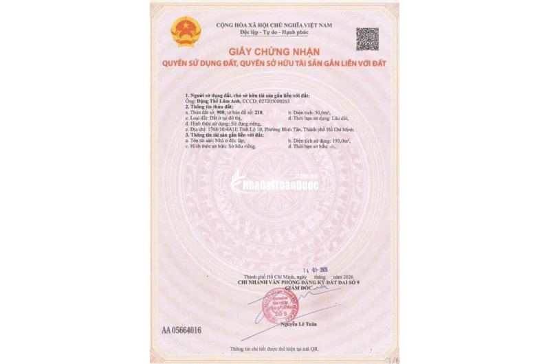 Bán nhà mới cao cấp hẻm 1768 Tỉnh Lộ 10 Quận Bình Tân ( cũ )