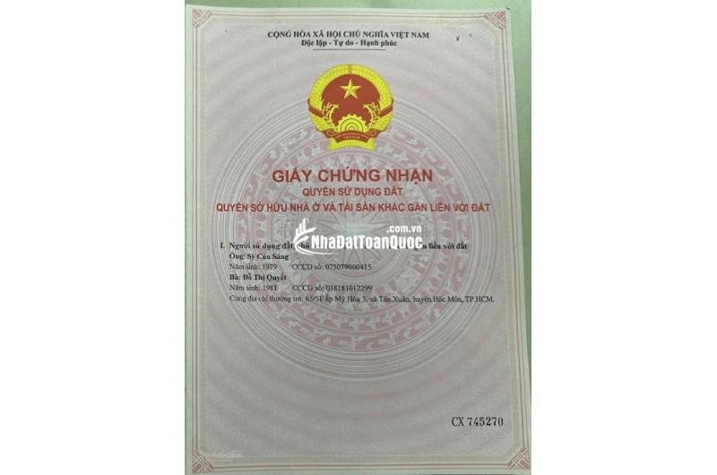 Bán đất tại Mỹ Hoà 3, Hóc Môn, 13 tỷ, 164m2, mặt tiền 10m, ngõ 6m