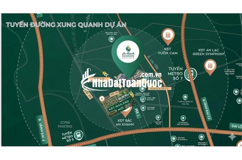 Bán liền kề dự án ecomony bắc an khánh_hoài đức siêu rẻ đường 36