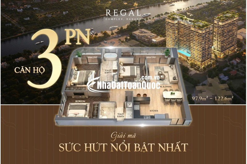 Cơ hội sở hữu căn hội view sông ngắm biển tại Regal Complex Đà Nẵng