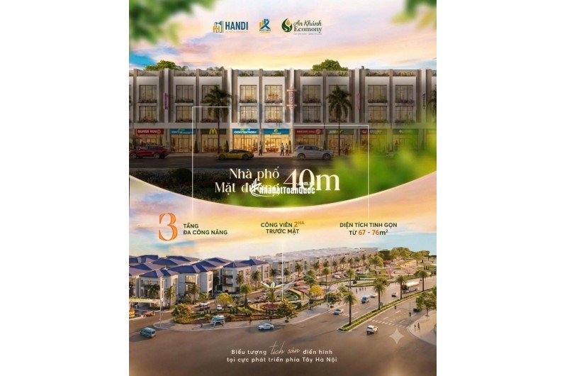 BÁN LIỀN KỀ DỰ ÁN ECOMONY BÁC AN KHÁNH HƯỚNG CÔNG VIÊN