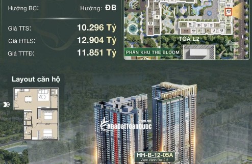  CĂN HỘ LUXURY 2PN – LUMIÈRE HANOI SEASONS GARDEN