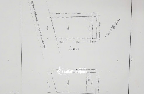 Bán nhà Mặt tiền đường Nguyễn Phúc Nguyên Q3 1 trệt 1 gác suốt