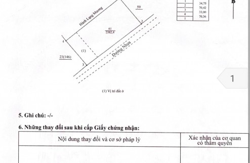 Lô đất có diện tích cực khủng lên tới 2400m2 với mặt tiền rộng tới 70m