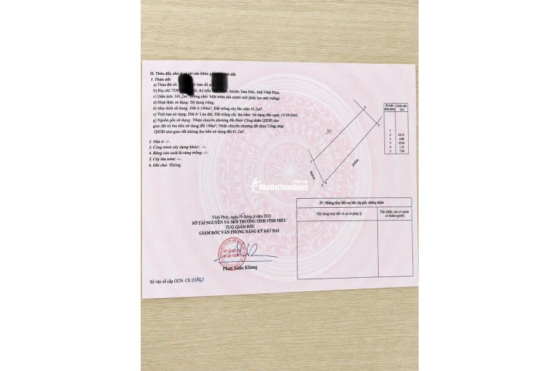 **CHÍNH CHỦ BÁN LÔ GÓC 2 MẶT TIỀN – TDP ĐỒNG HỘI, THỊ TRẤN ĐẠI ĐÌNH, TAM ĐẢO, VĨNH PHÚC**