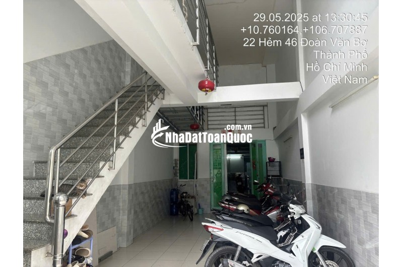Bán nhà 414/28/9 Đoàn Văn Bơ, P.Khánh Hội, TPHCM. 99m2 SHR chỉ 9.8 tỷ. Lh: 0917873287