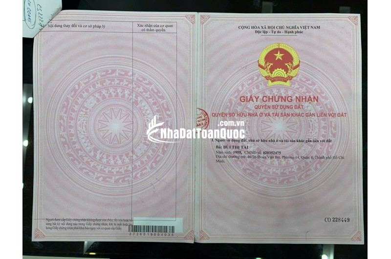 Bán nhà 414/28/9 Đoàn Văn Bơ, P.Khánh Hội, TPHCM. 99m2 SHR chỉ 9.8 tỷ. Lh: 0917873287