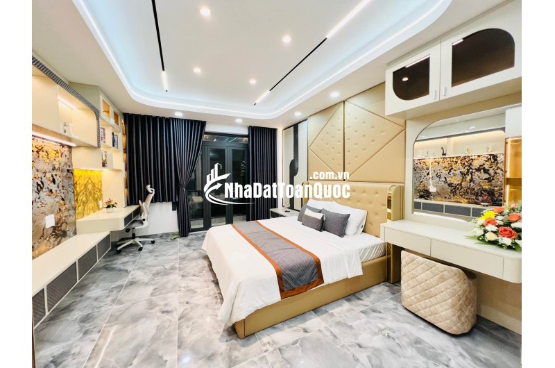 9.5 TỶ – NHÀ MỚI TINH 6 TẦNG HẼM XE HƠI PHONG CÁCH HIỆN ĐẠI – CÓ THANG MÁY FULL NỘI THẤT – GẦN CÔNG VIÊN LÀNG HOA