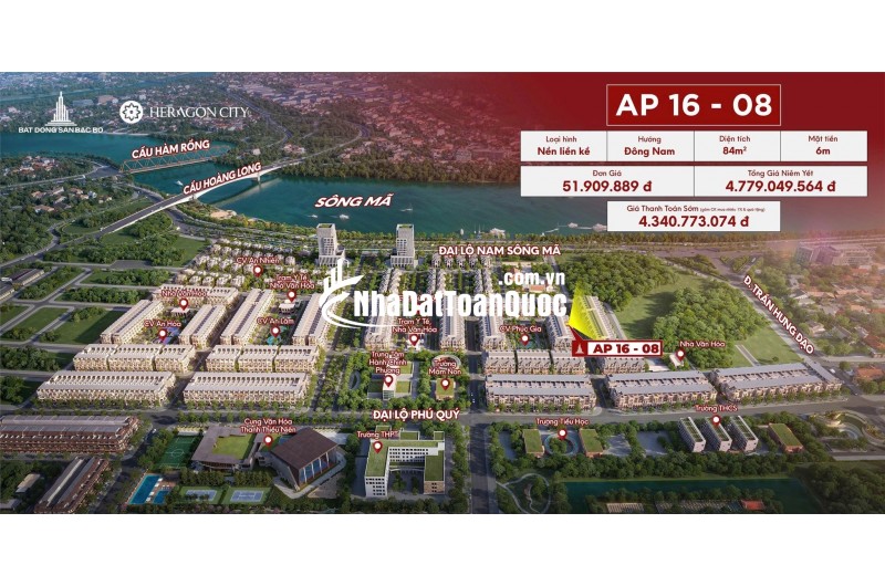 HERAGON CITY – NAM NGẠN. GIÁ ĐỢT 1. ĐẤT NỘI ĐÔ CUỐI CÙNG.