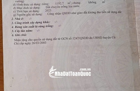 GIẢM GIÁ BÁN GẤP ĐẤT PHÚ MỸ HƯNG, CỦ CHI, TỪ 2.5 TỶ CHỈ CÒN 2.1 TỶ. LH:0918091655.