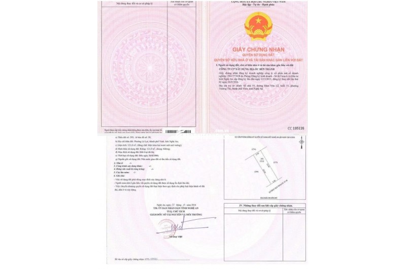 BÁN ĐẤT PHƯỜNG LÊ LỢI, TP.VINH - DT 121M2 VÀ 364M2 – SHR - GIÁ CHỈ TỪ 55TR/M2. LH:0903464999.