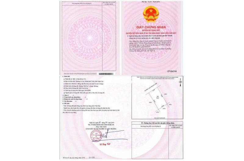 BÁN ĐẤT PHƯỜNG LÊ LỢI, TP.VINH - DT 121M2 VÀ 364M2 – SHR - GIÁ CHỈ TỪ 55TR/M2. LH:0903464999.