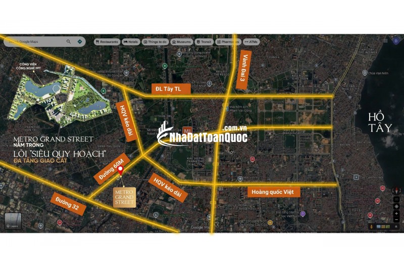 Mở bán nhà phố 2 mặt tiền trung tâm Mỹ Đình Grand Street