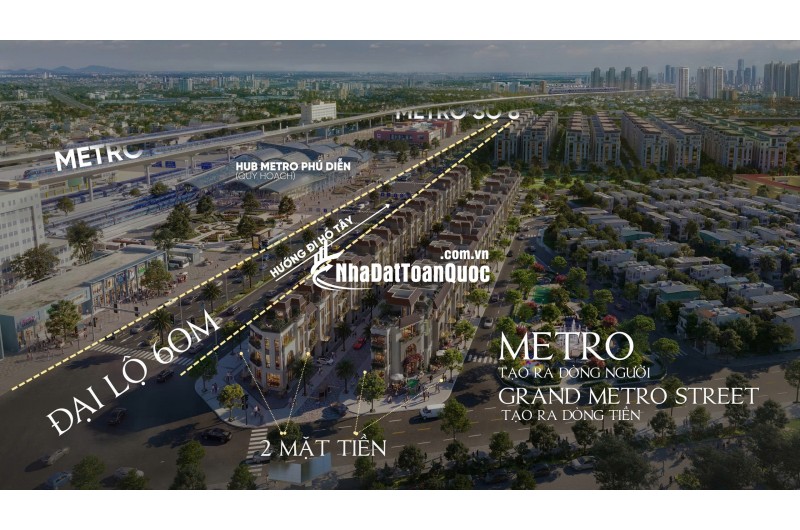 Mở bán nhà phố 2 mặt tiền trung tâm Mỹ Đình Grand Street