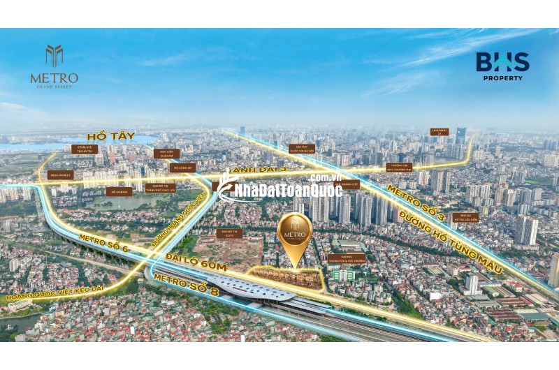 Mở bán nhà phố 2 mặt tiền trung tâm Mỹ Đình Grand Street