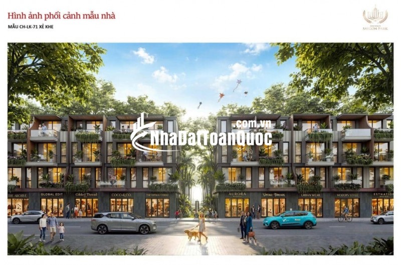 Sở hữu ngay Nhà phố mặt tiền 4 Tầng tại Vinhomes Saigon Park ( Vin Hóc Môn) chỉ từ 5 Tỷ (Full 102%)