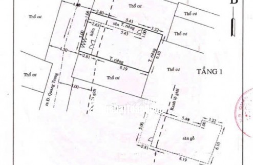 Bán nhà 86/45 Đường số 14, An Hội Tây hẻm xe hơi thông, 1 trệt 1 lầu