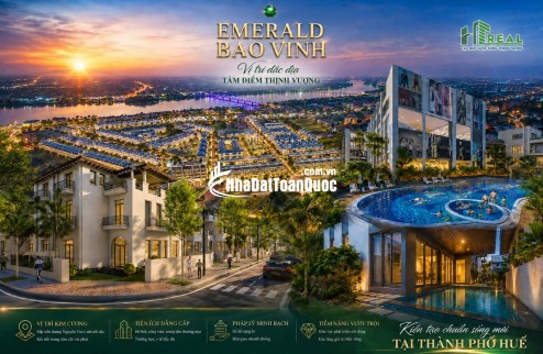 SỐC! CHỈ TỪ 1,080 TỶ SỞ HỮU NGAY NHÀ PHỐ 3 TẦNG EMERALD BAO VINH!