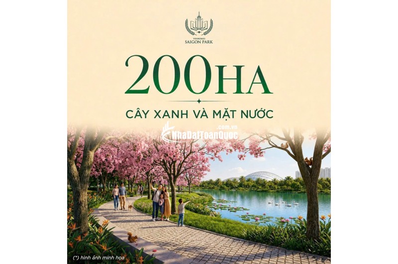 chỉ từ 1,6 TỶ – Tận hưởng trọn vẹn đại đô thị 1.080 Hecta Vinhomes Saigon Park (Vinhomes Hóc Môn)