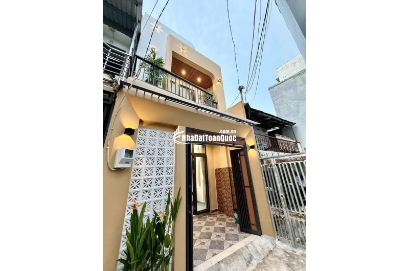 NHÀ MỚI NGAY CHỢ THẠCH ĐÀ – 3PN CÓ 1PN TRỆT – 56,4M² NỞ HẬU – NHÀ MỚI 2 TẦNG – 5,98 TỶ!