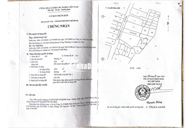 Chính chủ cần bán 2 căn nhà giá cực tốt tại Tân Bình và Gò Vấp