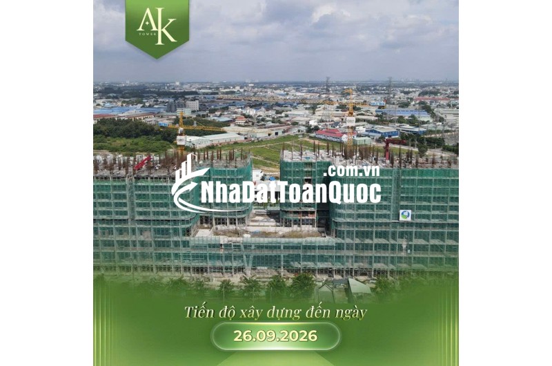 Cập nhật tiến độ A&K Tower đã lên tới tầng 12, đang giữ chỗ dợt mới: 1 tỷ 690/ căn (chưa trừ ưu đãi)