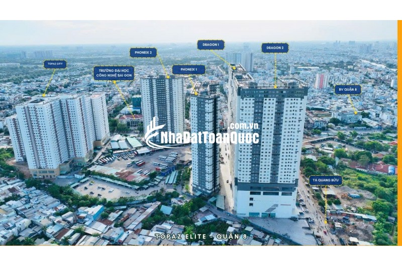BÁN GẤP CĂN HỘ TOPAZ ELITE - QUẬN 8 - 2PN2WC - 60M2 - 3.65 TỶ. LH:0939905717.