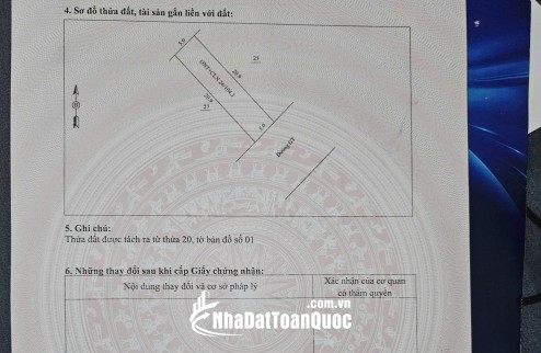 Chính chủ bán lô mặt ĐT15 104m2 giá cắt lỗ 268tr - 2 lô mặt tiền 10m