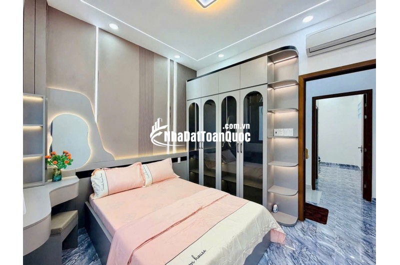 Nhà Huỳnh Tấn Phát 3 tầng, 4PN , mới xây 100% , ngang 5m, full nội thất đẹp, chỉ nhỉnh 4 tỷ, phù hợp gia đình đông thành viên