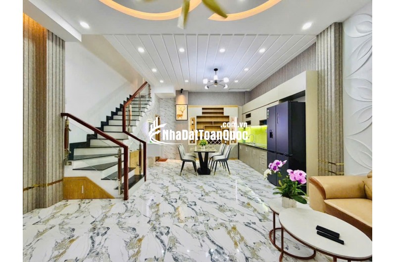 (HIẾM)Bán nhà mặt tiền 1T2L, đương Huỳnh Tấn Phát, 60m2, hẻm xe hơi né nhau, giá nhỉnh 4 tỷ