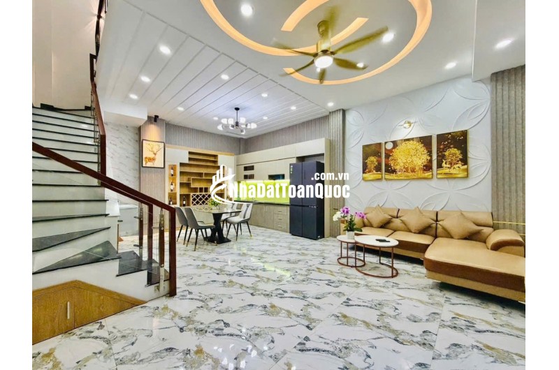 (HIẾM)Bán nhà mặt tiền 1T2L, đương Huỳnh Tấn Phát, 60m2, hẻm xe hơi né nhau, giá nhỉnh 4 tỷ