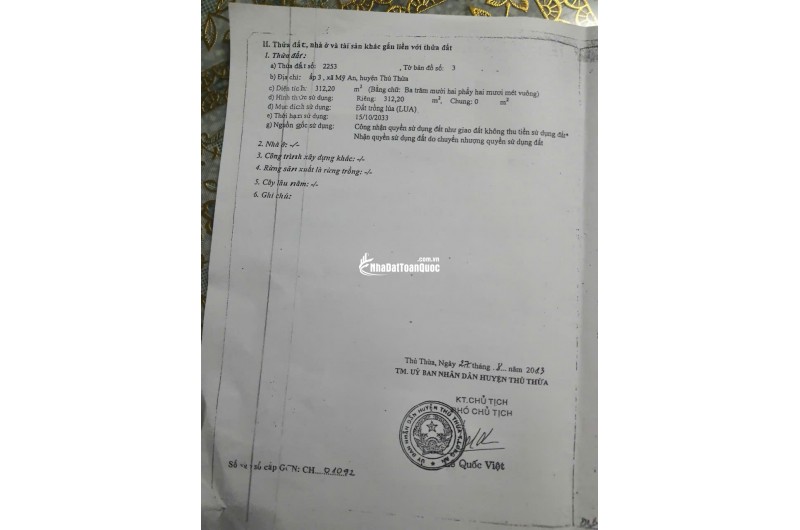 Bán đất mặt tiền QL62 Long An (cũ) TDT 666.9m2