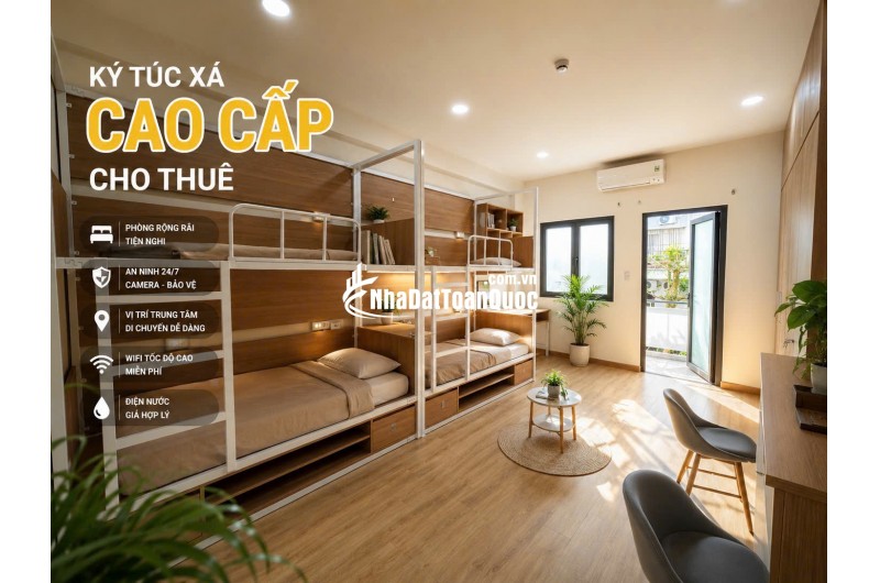 Cho thuê ký túc xá 2tr full mọi chi phí và đồ tại Q1