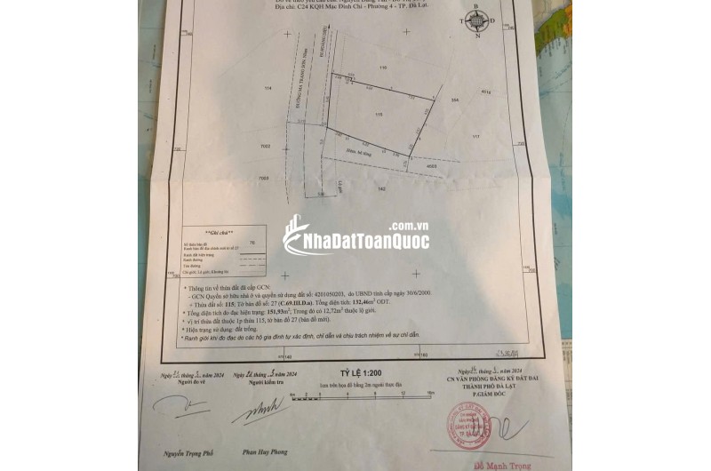 Bán đất trung tâm Đà Lạt, đường Ma Trang Sơn, P.5, lô góc 2 mặt tiền