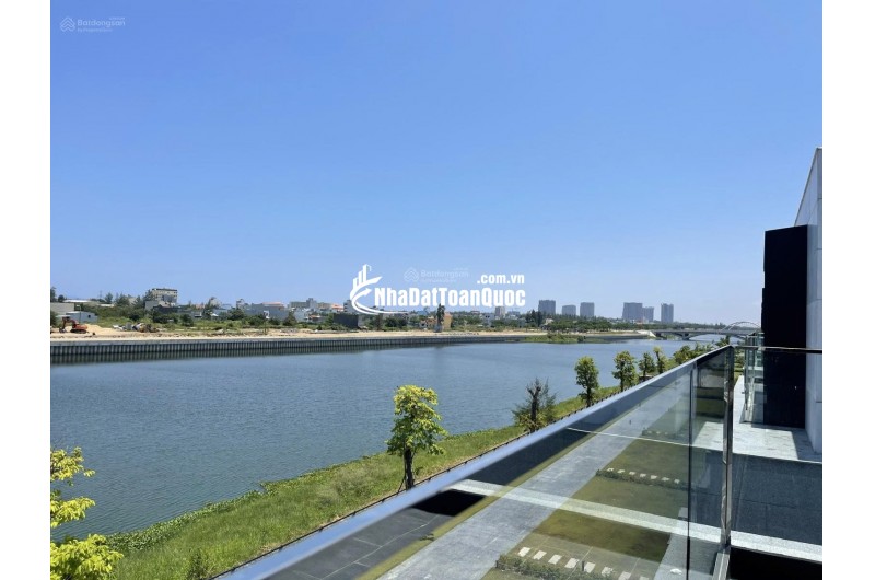 Bán biệt thự ven sông khu đô thị Phú Mỹ An, Đà Nẵng diện tích 300m², 0773218937  hồ bơi riêng, sàn 349,1m²