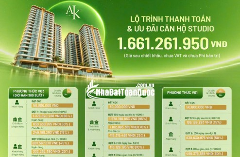 25.10.2026 – A&K TOWER CHÍNH THỨC MỞ BÁN! chỉ 1 tỷ 661 / căn, không vốn không gốc không lãi