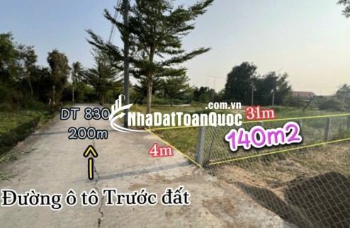 BÁN LÔ ĐẤT THỔ CƯ VỊ TRÍ ĐẸP TẠI ẤP 6 XÃ TÂN TRẠCH, CẦN ĐƯỚC, LONG AN. LH:0903187068.